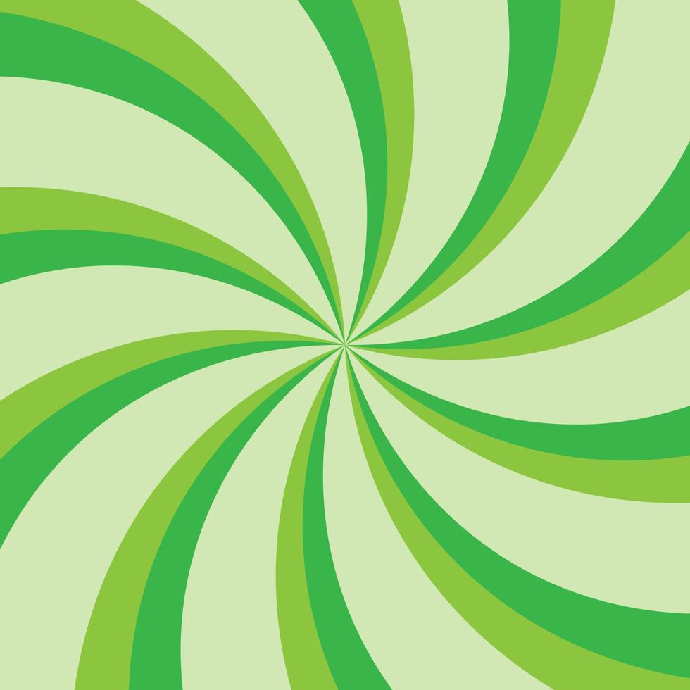980x980 abstract green spiral. Swirling radial pattern dark green background. retro style