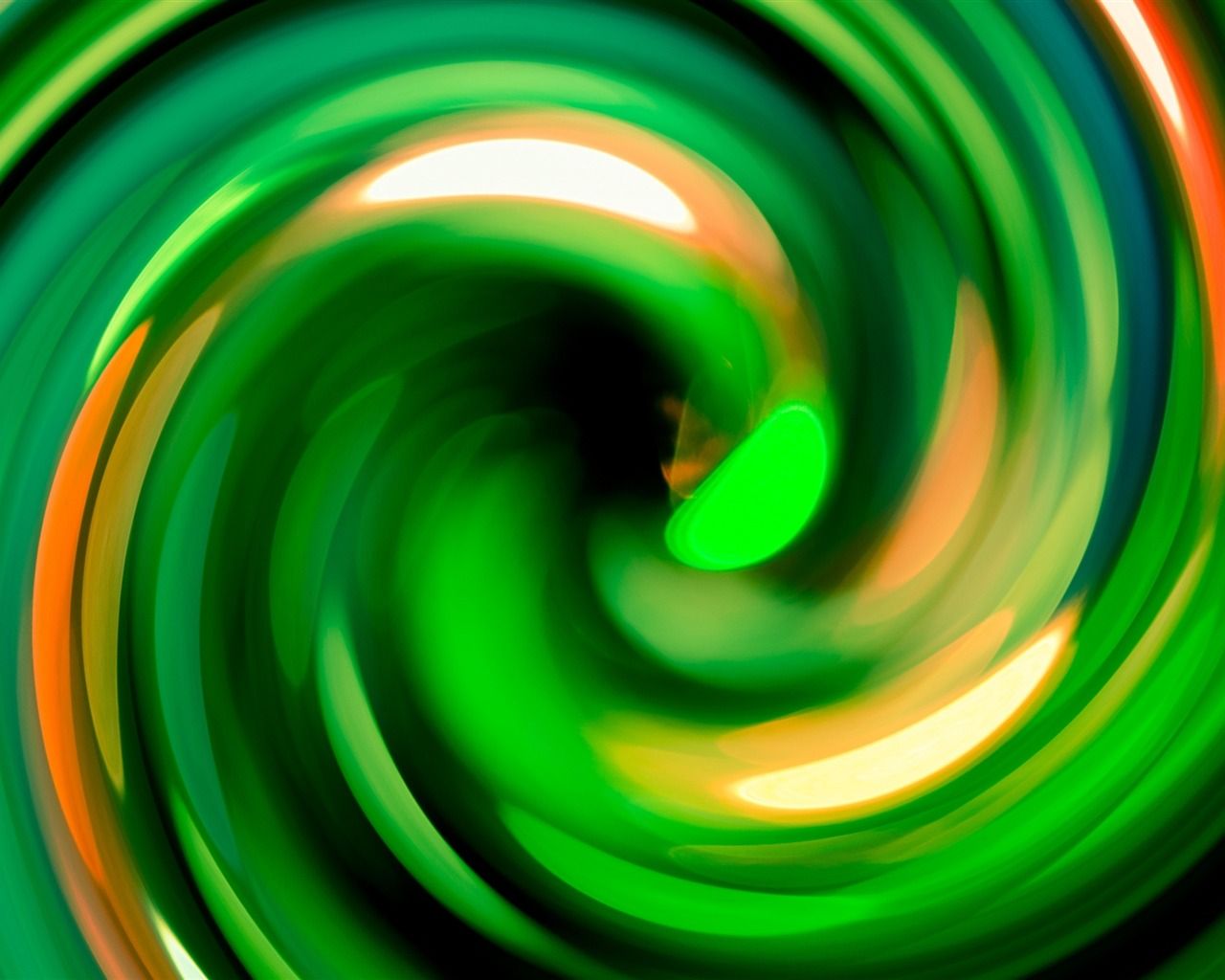 1280x1024 Abstract Spiral Spin Green Design HD Wallpaper