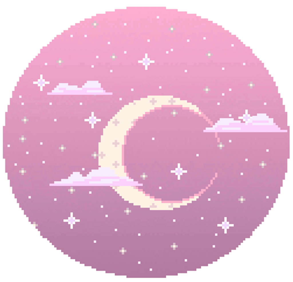 1024x983 GIF Pixel art Moon Tenor wallpaper png aesthetic