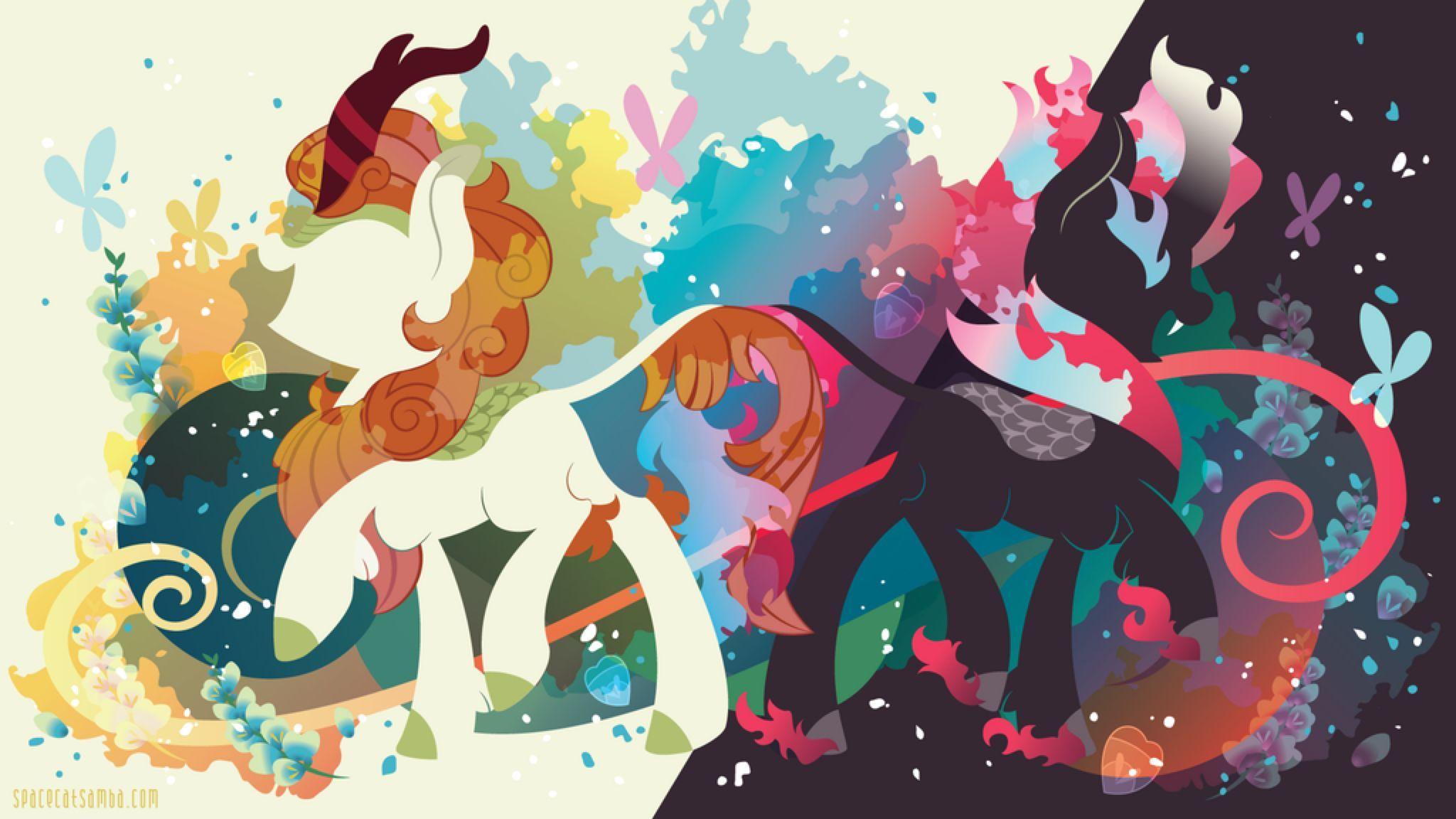 2048x1152 Autumn Blaze Silhouette Wall