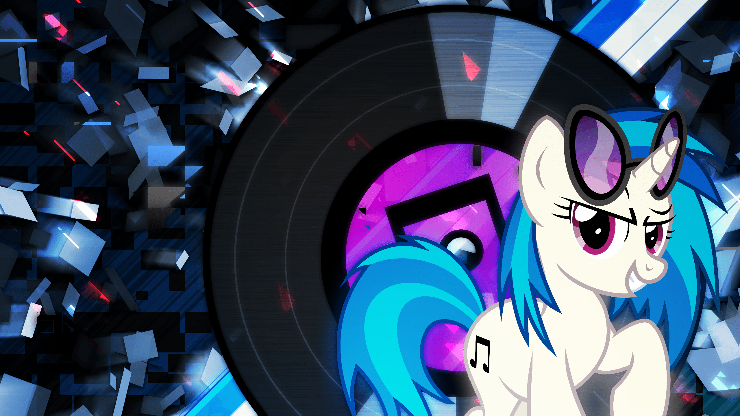 2560x1440 DJ Pon 3 Vinyl Scratch HD Wallpaper. My Little Pony: Friendship Is Magic By Game BeatX14x1440