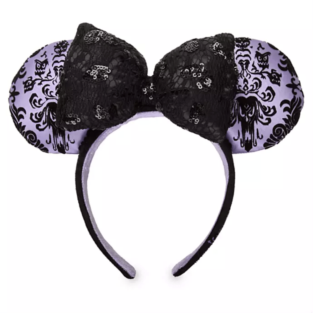 1000x1000 Haunted Mansion Wallpaper Minnie Mouse Ears Headband with Bow