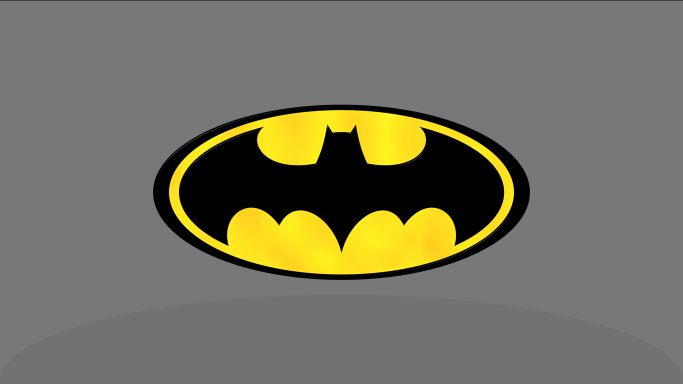 1366x768 Tải xuống png miễn phí Hình nền biểu tượng Batman HD tối giản mới