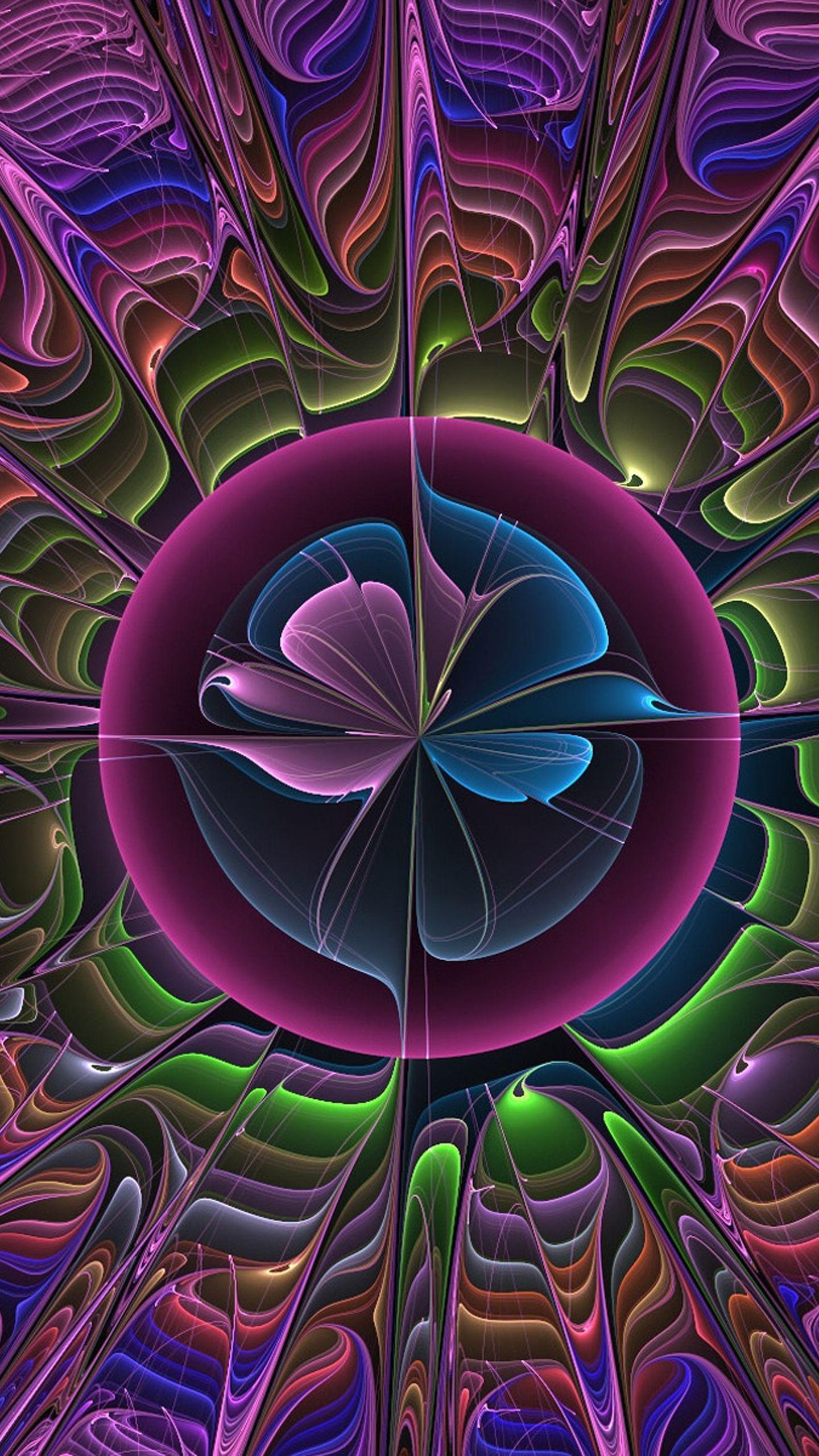 1440x2560 Psychedelic Art Wallpaper