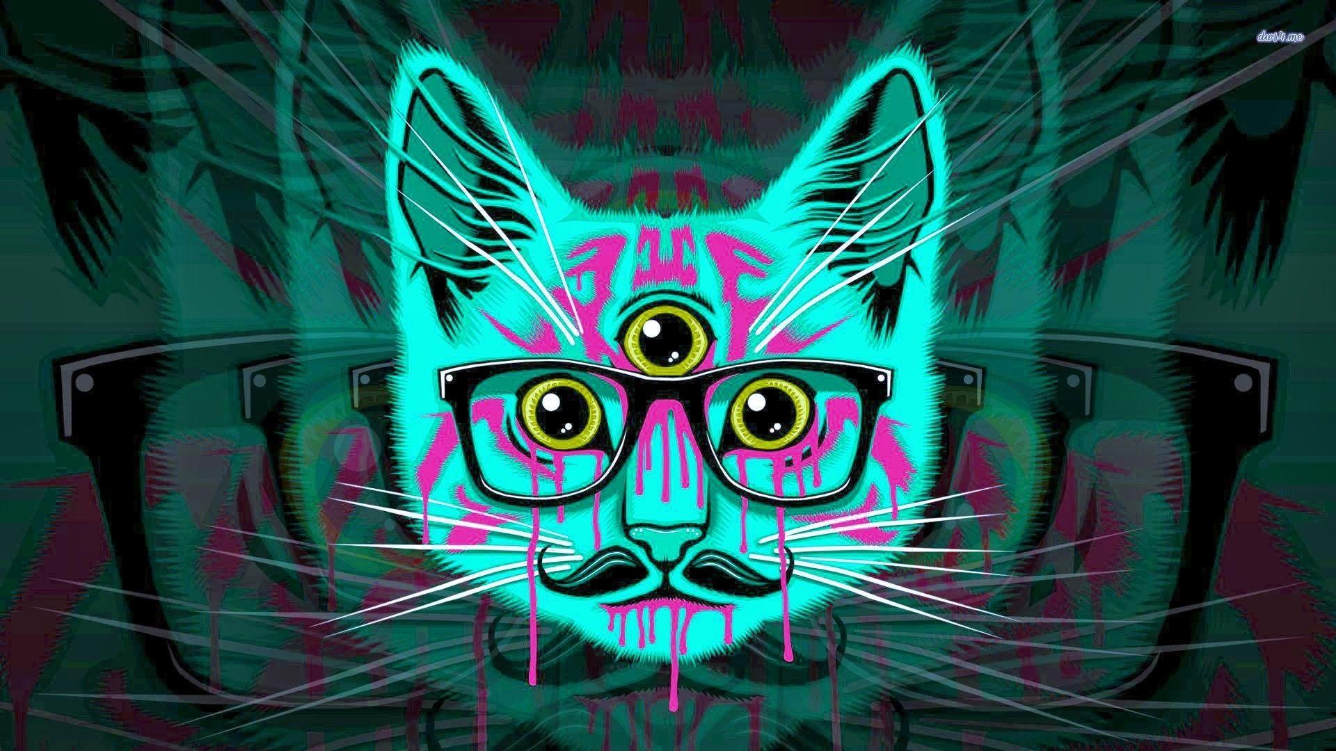 Trippy Cat Wallpapers - Top Free Trippy Cat Backgrounds - WallpaperAccess