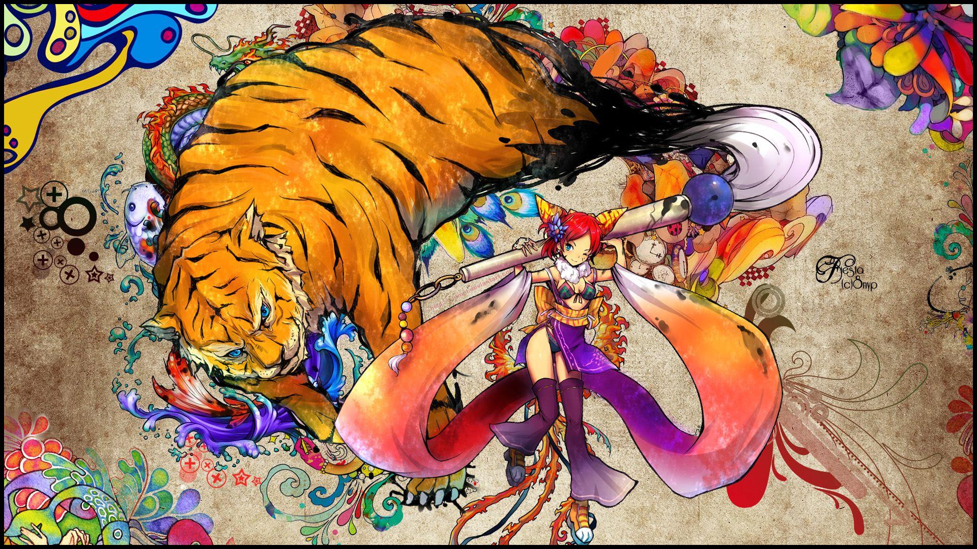 1920x1080 Free download Colorful Year of The Tiger Wallpaper Colorful Year of The Tiger [1920x1080] for your Desktop, Mobile & Tablet. Explore Anime Rainbow Wallpaper. Rainbow Wallpaper for Computer, Rainbow