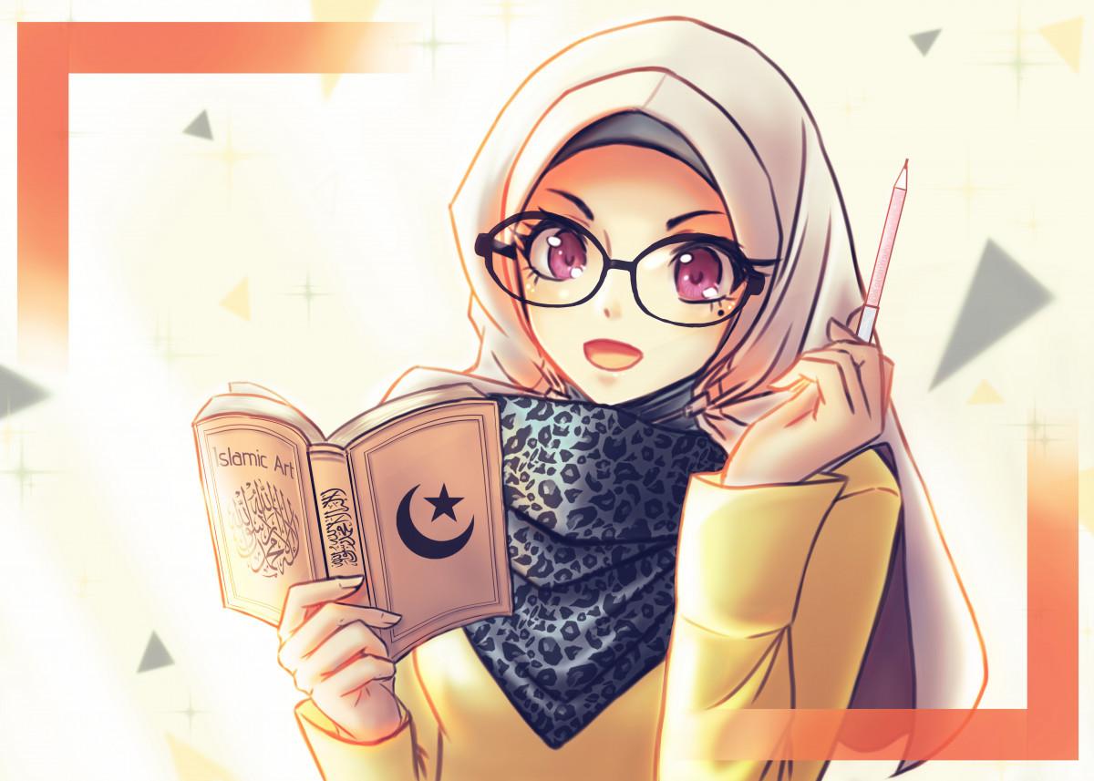 Hijab Cartoon Wallpapers - Top Free Hijab Cartoon Backgrounds ...