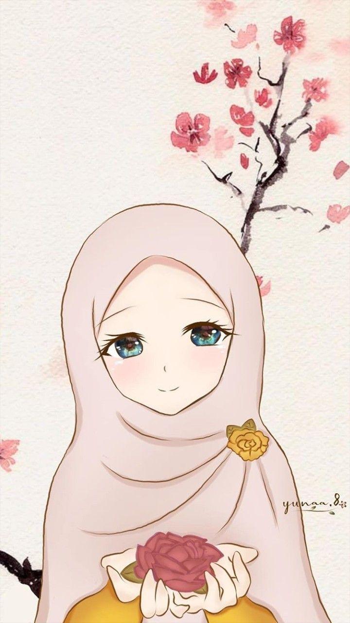 720x1280 Anime Korea Hijab Wallpaper