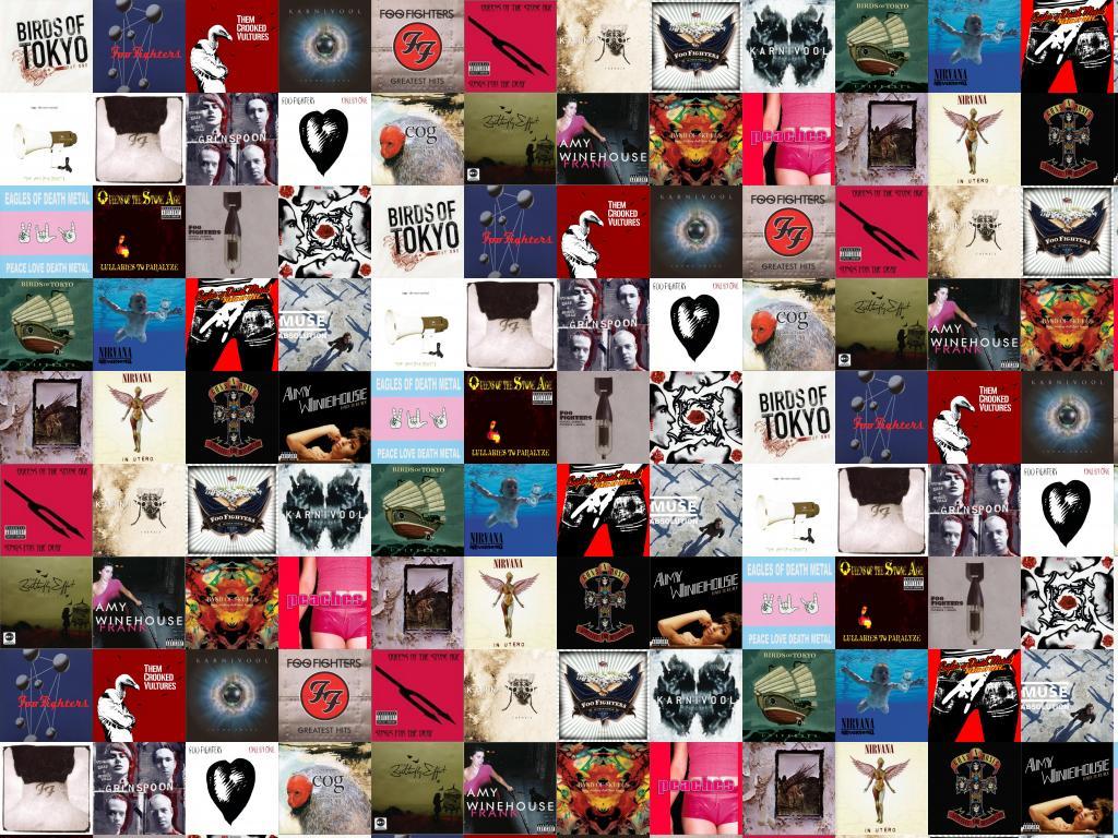 1024x768 Birds Tokyo Day One Foo Fighters Colour Shape Wallpaper « Tiled