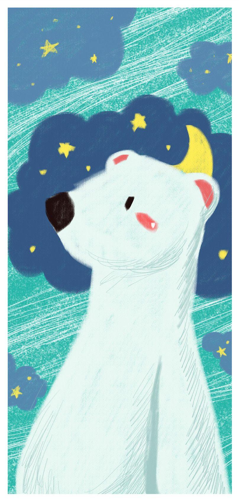 808x1692 Lovely bear cell phone wallpaper background image_picture free