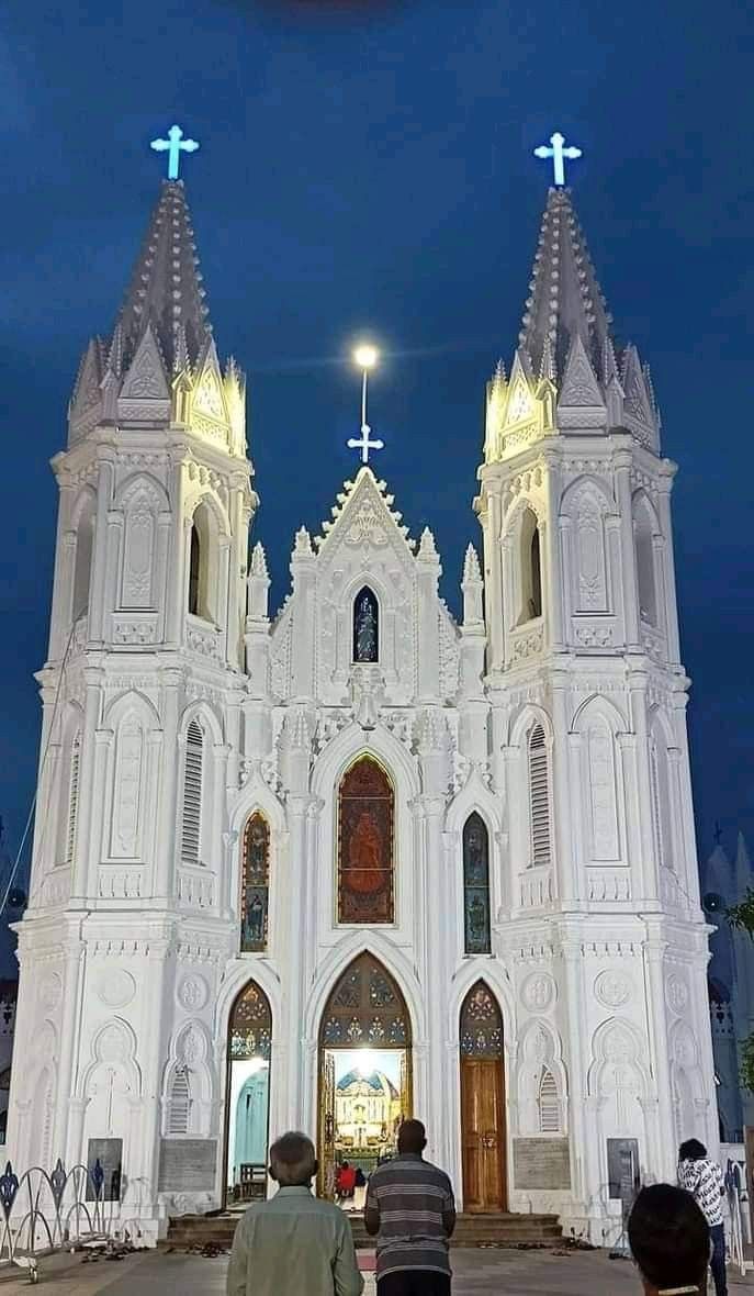 687x1180 Velankanni matha image. Velankanni church image, Velankanni church photo, Temples