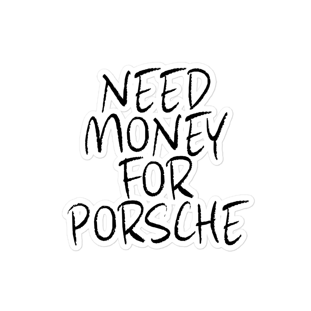1000x1000 Porsche Sticker Fan Vinyl Decal
