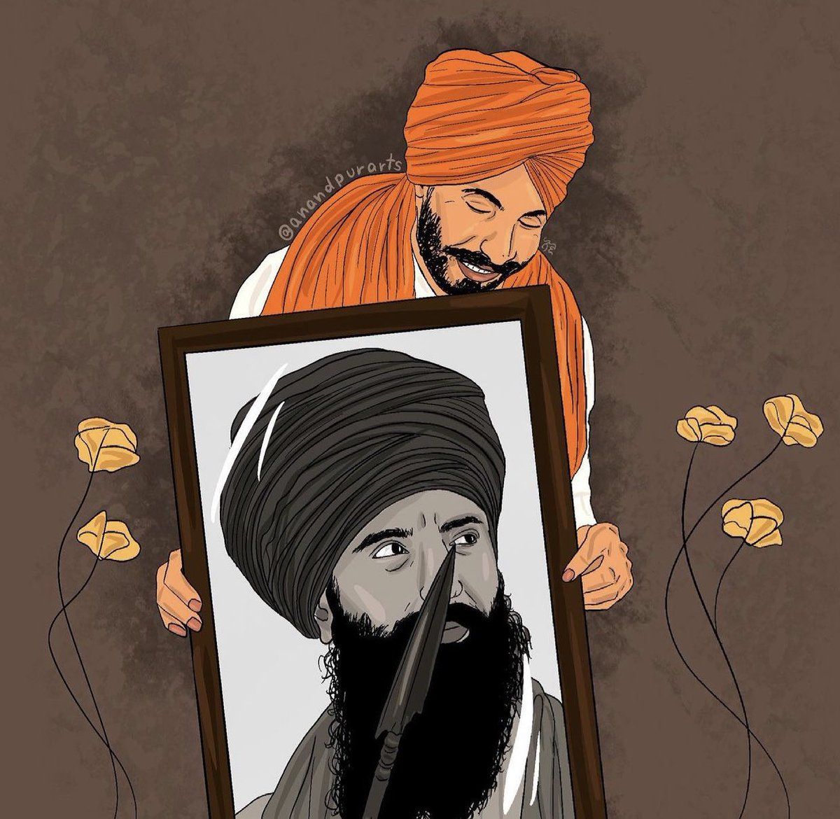 1200x1170 Deep Sidhu contribution to the panth and the farmers protest will never be forgotten ⚔️ Rest In Power Deep Sidhu Waheguru charna ch niwaas bakhshan
