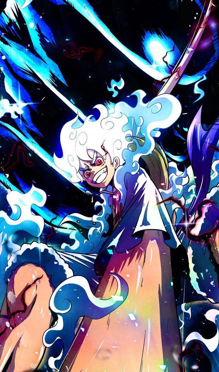 735x1248 Luffy bajrang gun