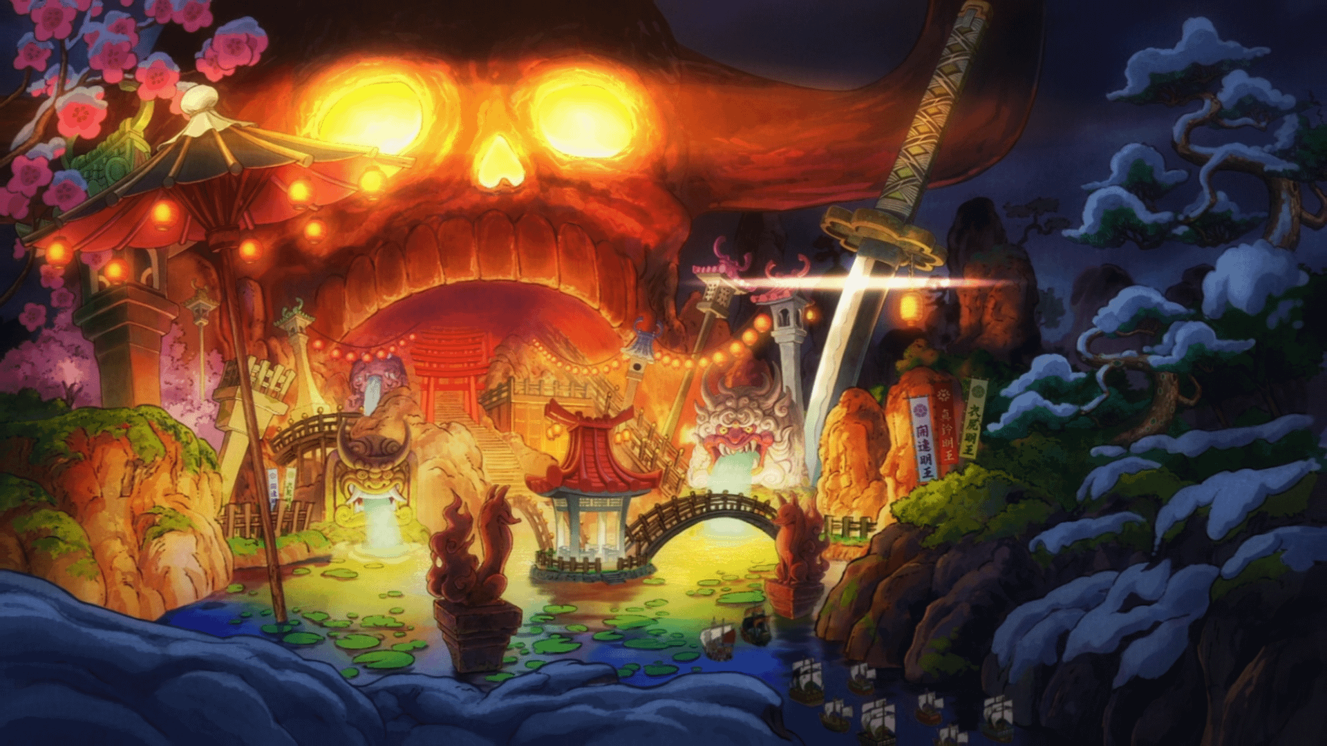 1920x1080 Can Luffys bajrang gun compare to Garps galaxy impact