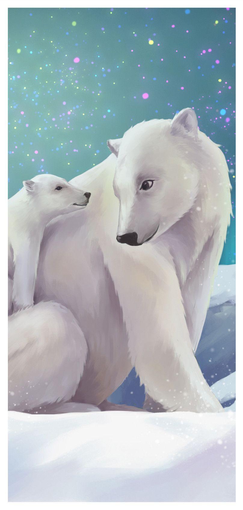 808x1692 polar bear mobile phone wallpaper background image free download