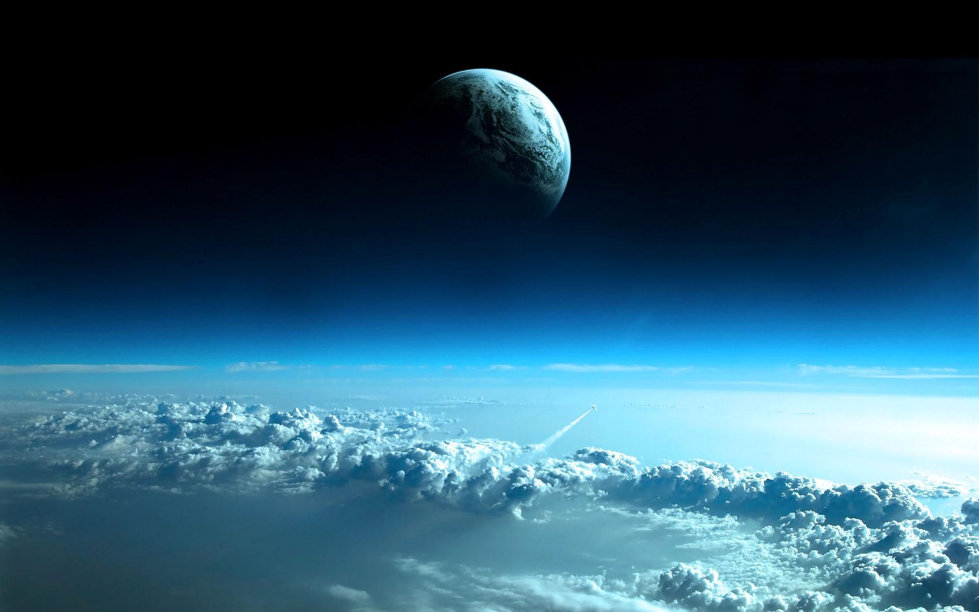 1920x1200 3D Space Scene Wallpaperx1200