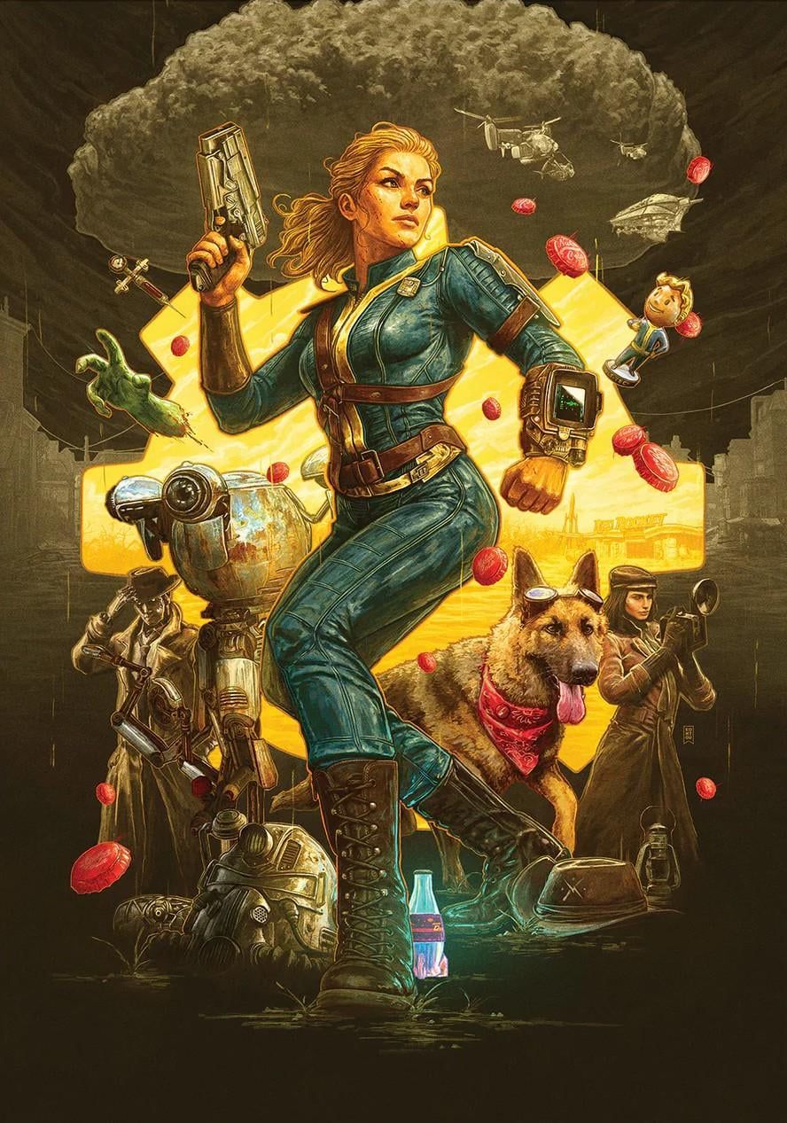 888x1267 Official Art for the 10th Anniversary of 'Fallout 4'