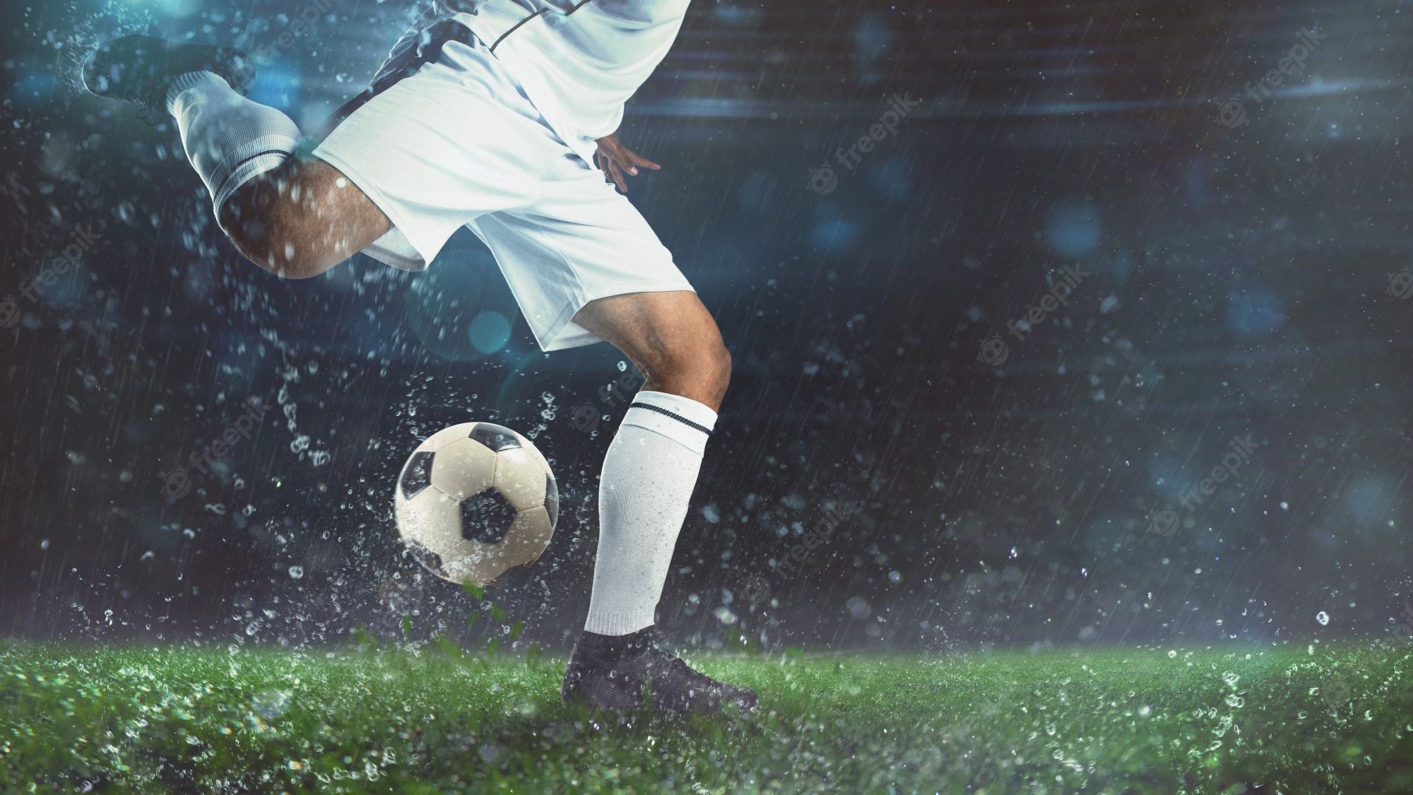2000x1125 Football Players Power Kick Wallpaper
