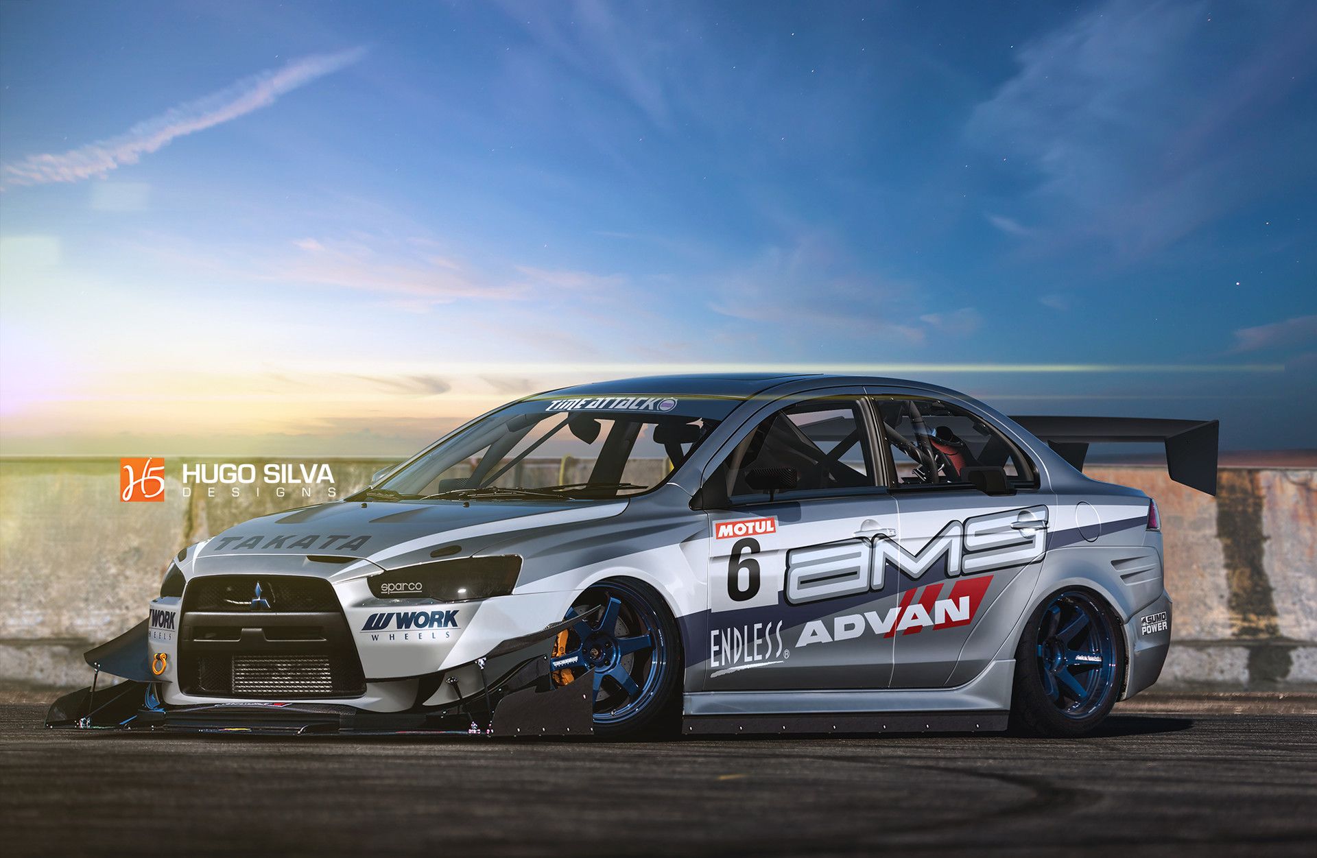 1920x1251 mitsubishi lancer time attack with video