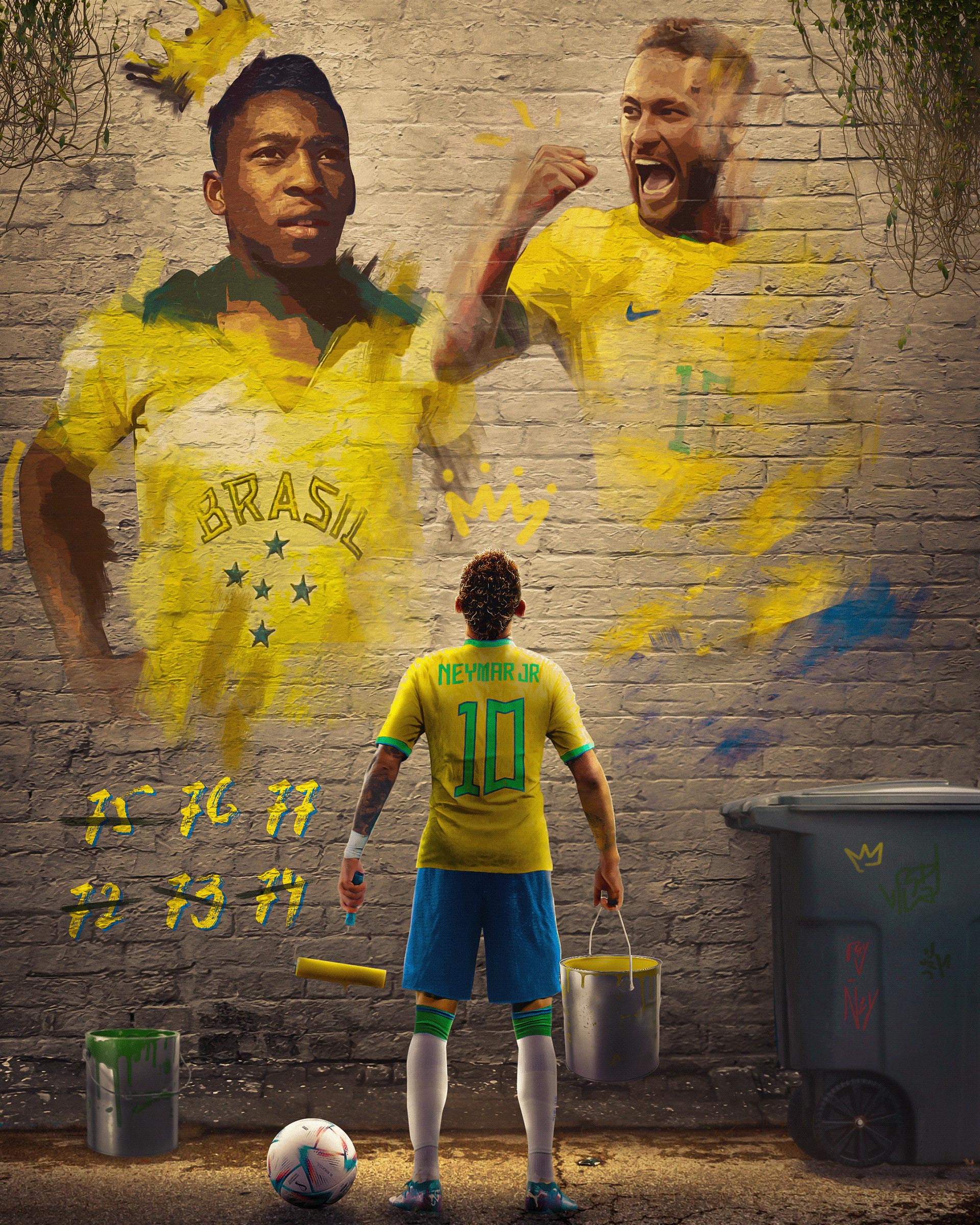 1920x2400 Neymar Jr Brazil Iconic Wallpaper