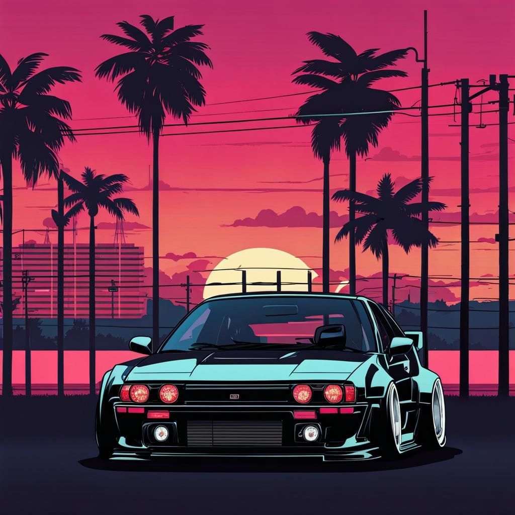 1024x1024 Lofi jdm car pc background JDM Car PC Background in V