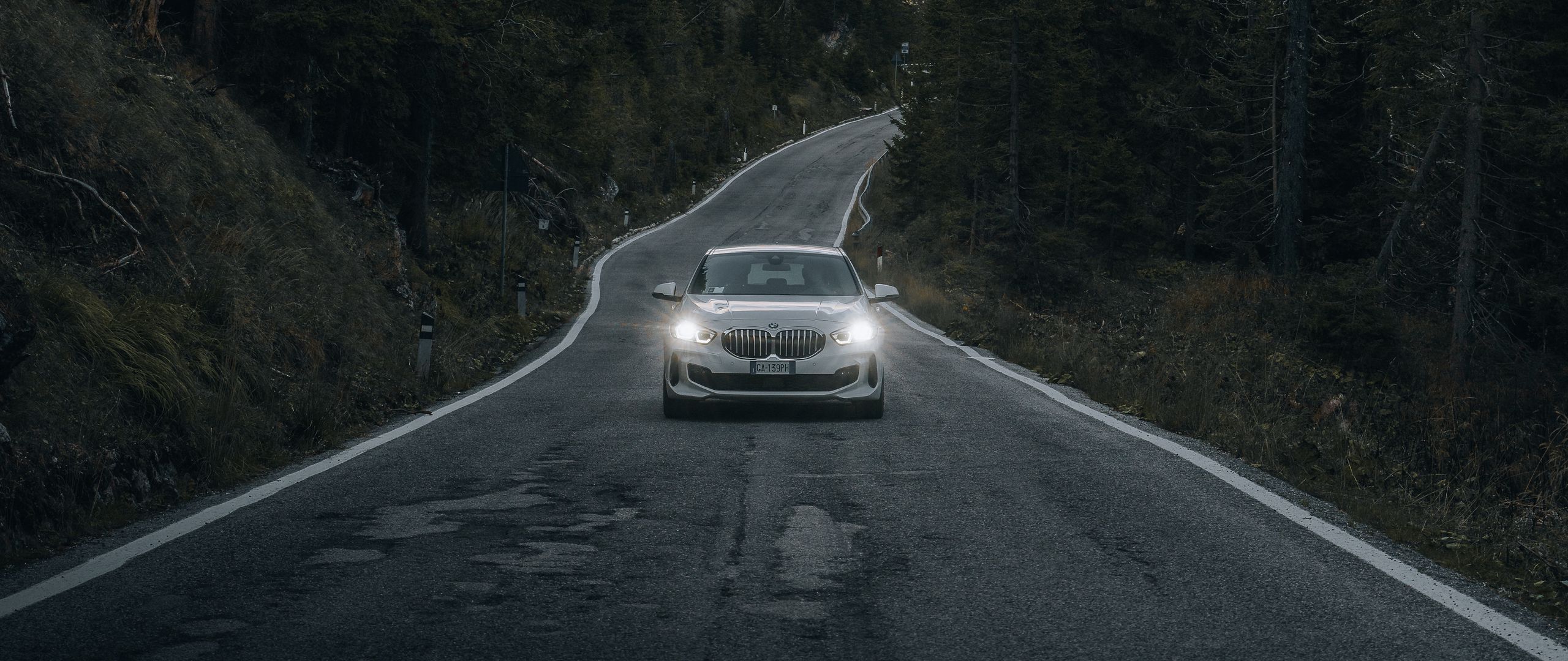 2560x1080 Download wallpaper 2560x1080 car, road, mountains, forest, nature dual wide 1080p HD background