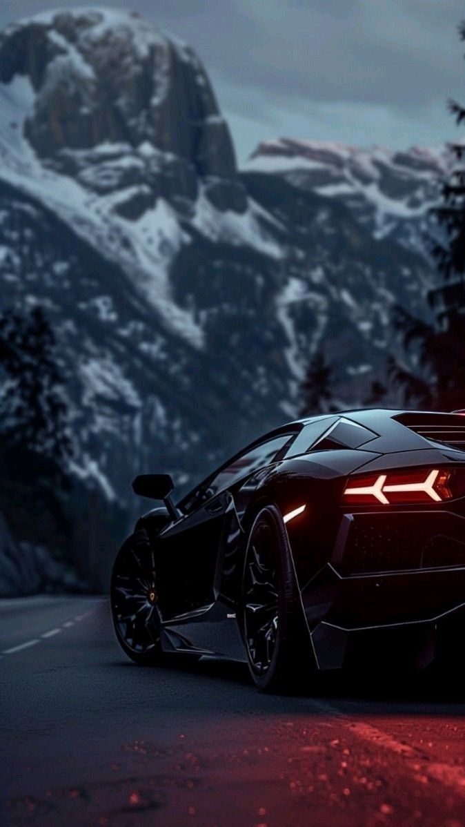 674x1198 Lamborghini in the Mountains: Power and Precision in Nature's Wild