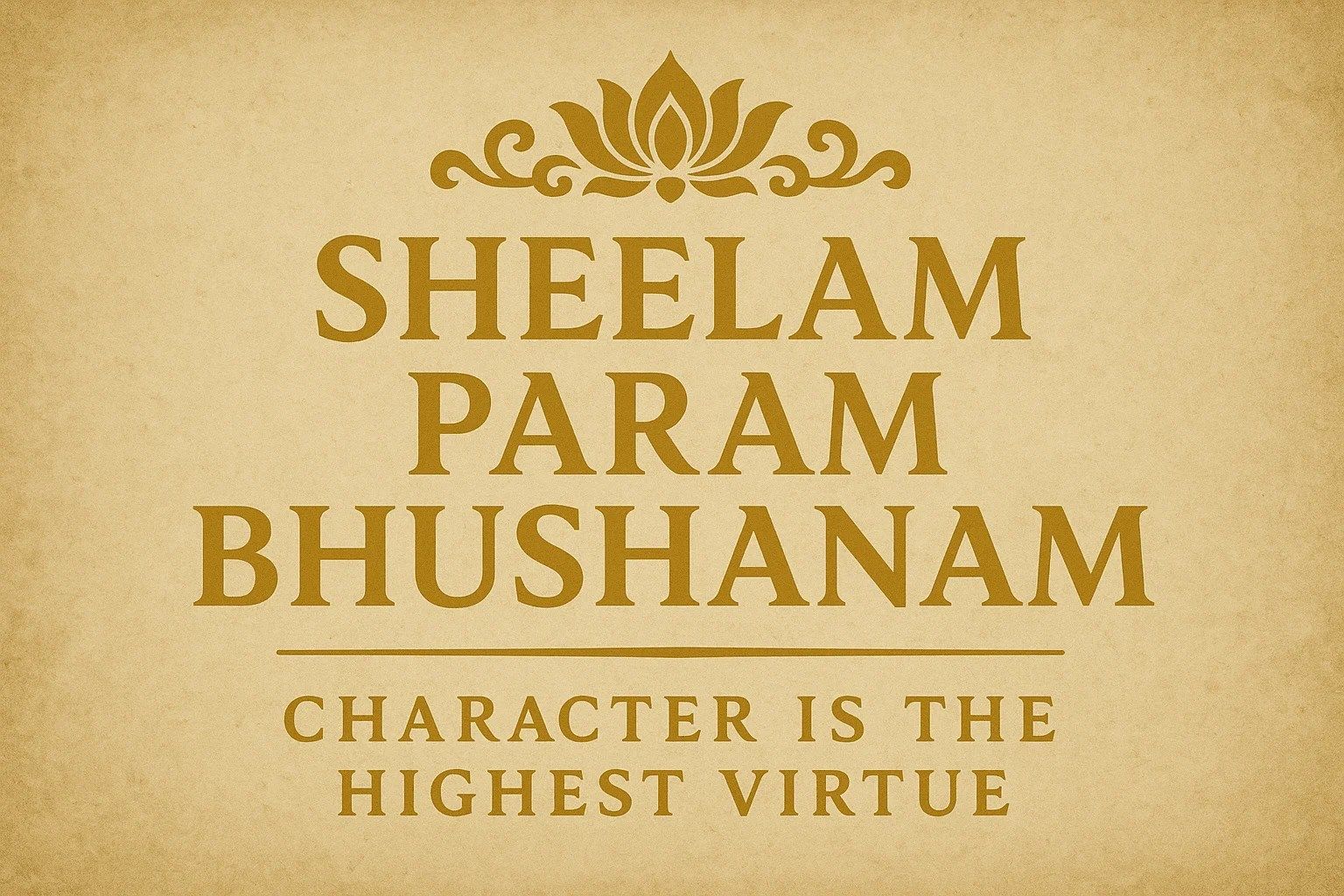 1536x1024 Sheelam Param Bhushanam: Character as the Cornerstone of Ethical Governance. Abhishek Gandhi