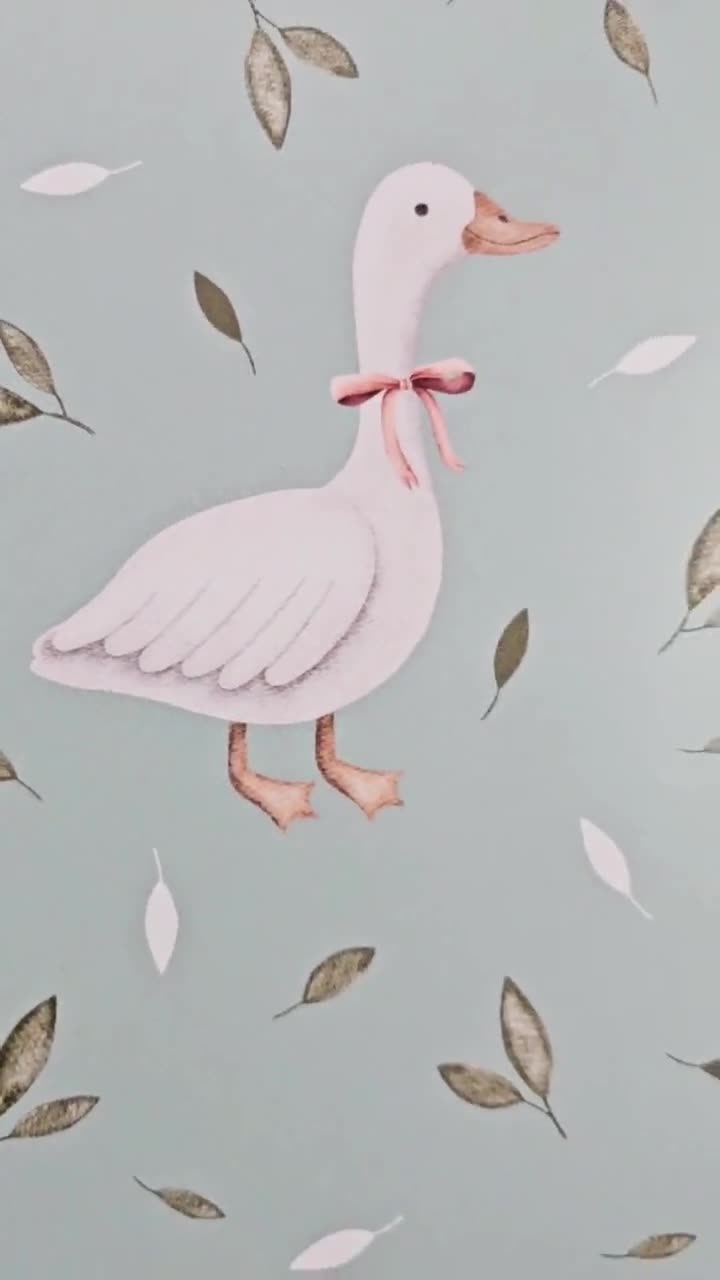 720x1280 Goose Wallpaper: Animal Peel and Stick Vinyl Decor