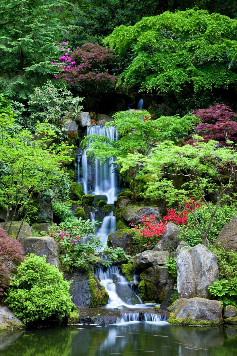 825x1237 Zen Garden Waterfall Wall Mural Your Way