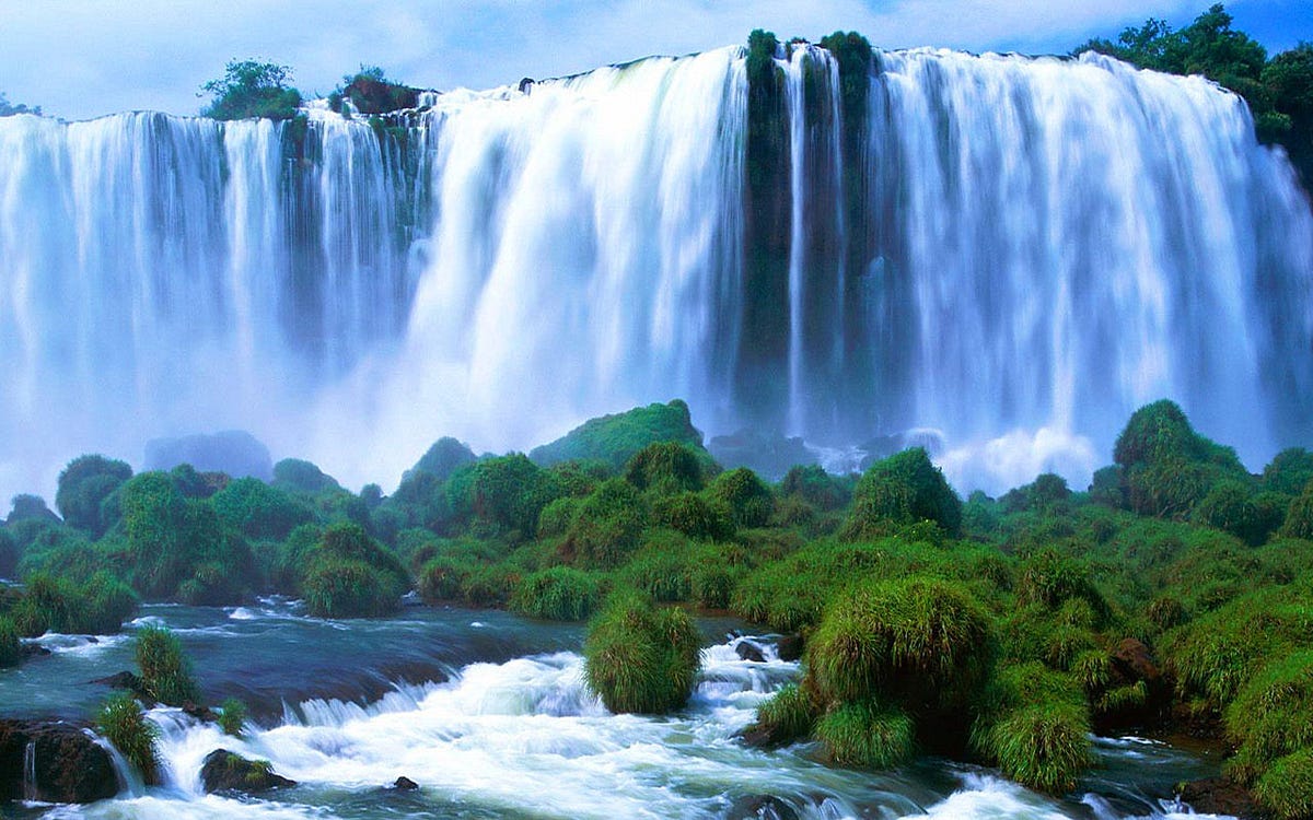 1200x750 of the most spectacular waterfalls on Earth. by Linda Caroll Naked Words