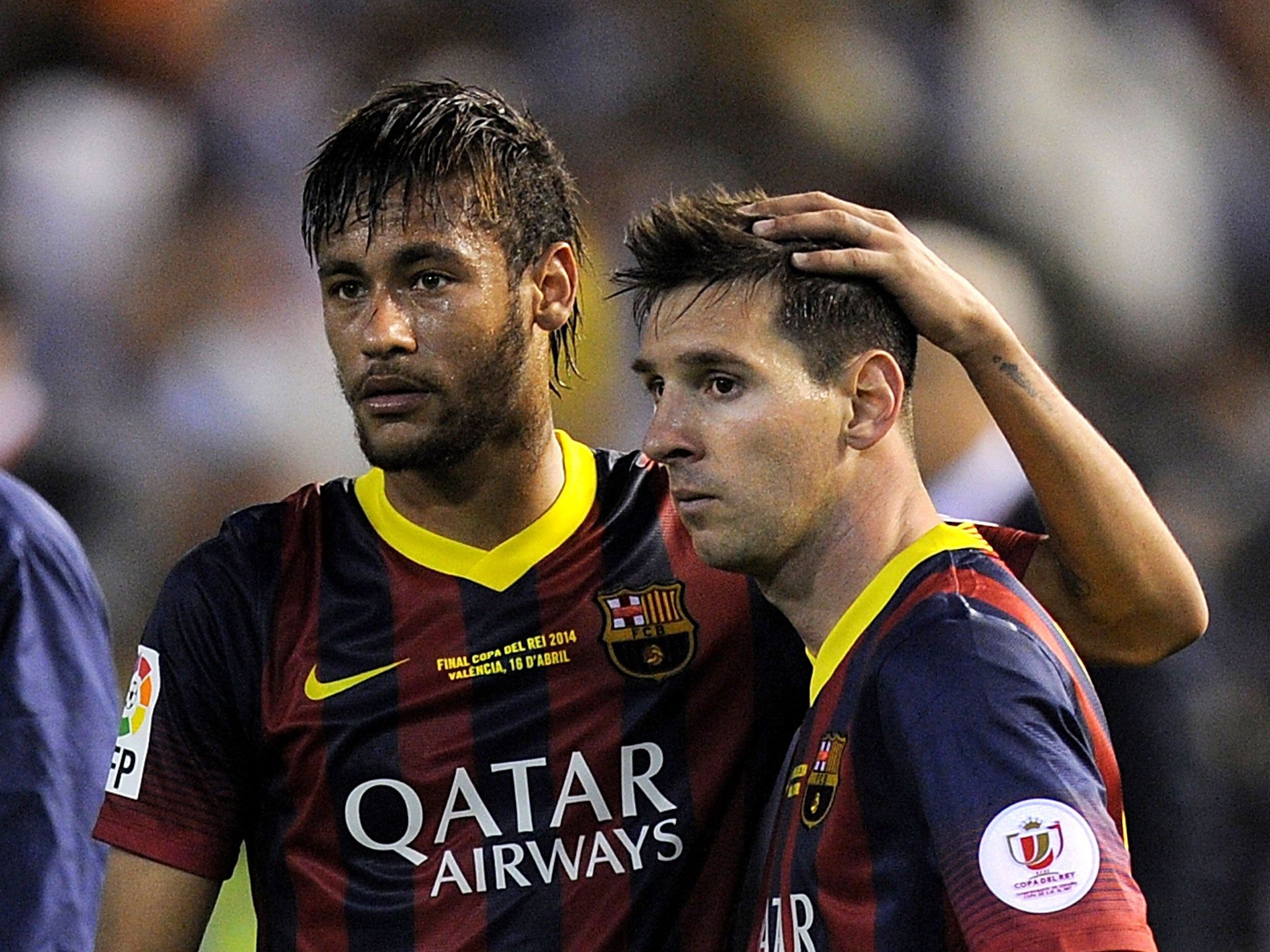 2048x1536 World Cup 2014: Neymar puts bitter national rivalry aside to say that Lionel Messi 'deserves to win the World Cup'