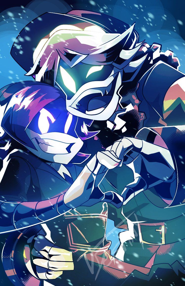 750x1160 Continuing my tradition of making an image on christmas day for you all and now it's Serial Designation N and Uzi ! Enjoy and happy holidays <3