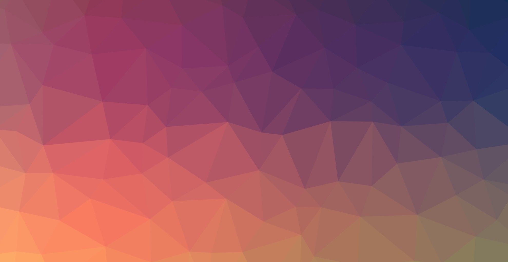 1980x1024 triangle, Abstract, Gradient, Soft gradient, Linux, Blue, Violet, Red, Orange Wallpaper HD / Desktop and Mobile Background