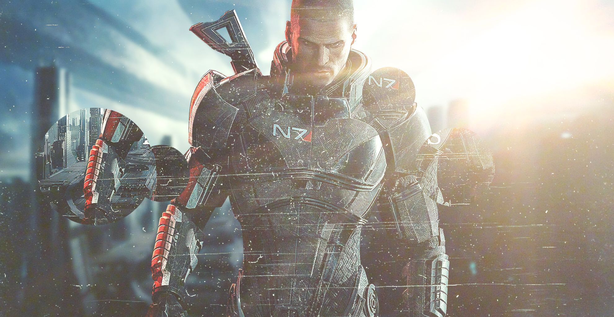 1980x1024 Commander Shepard HD Wallpaper. Iconic Mass Effect Video Game Herox1024