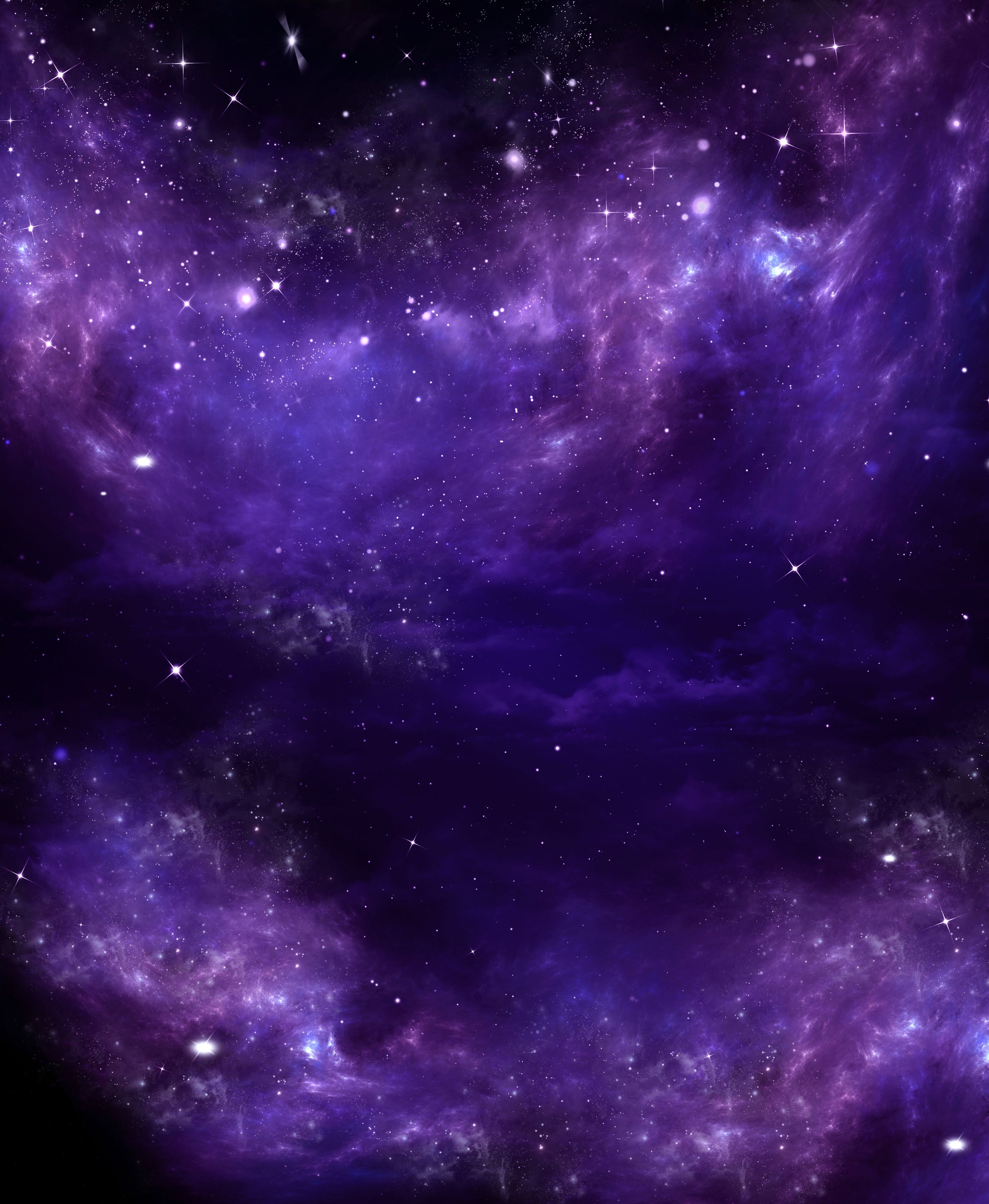 2628x3200 Starry Purple Clouds Wall Mural Your Way