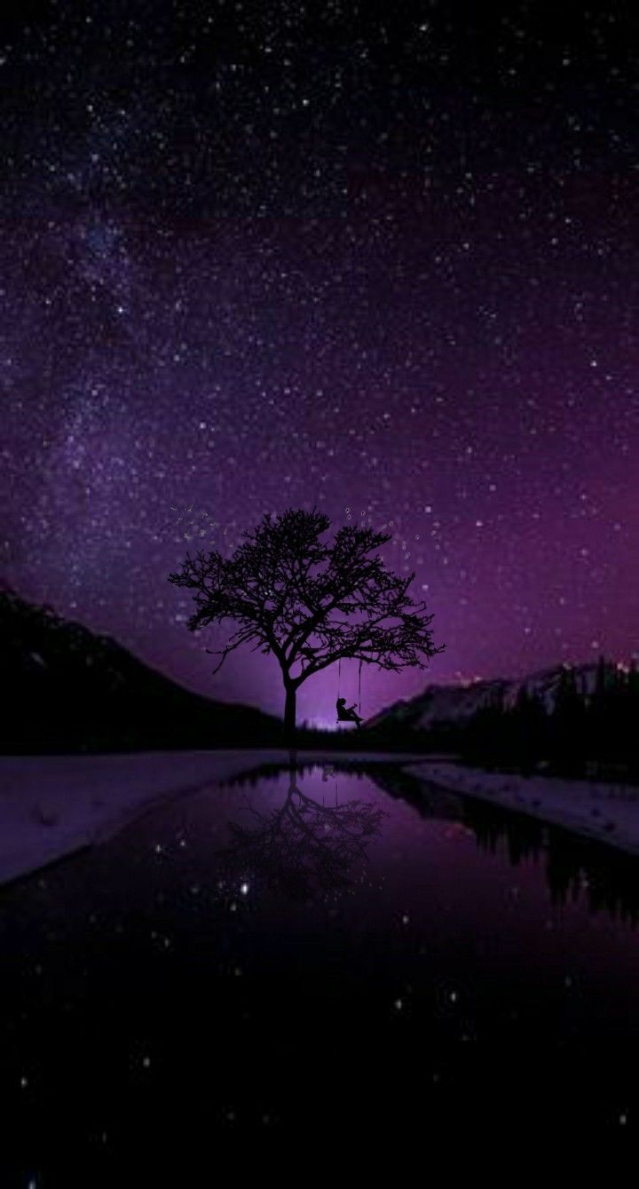 720x1339 Night Sky with Purple Lights. Nature photography inspiration, Night sky photography, Romantic stargazing ideas