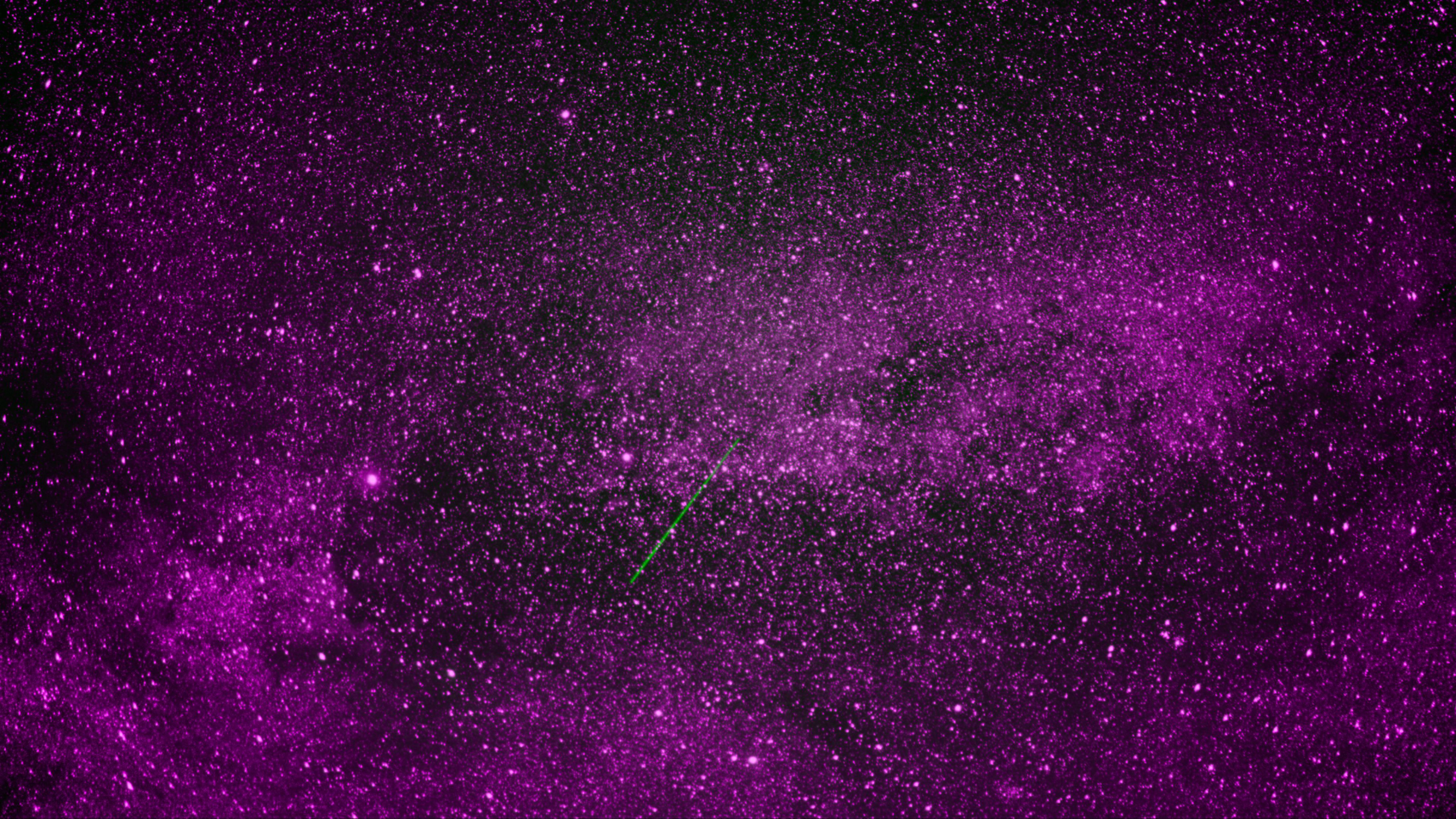 3840x2160 Purple Stars Glare Space Sky Starfall 4K HD Space Wallpaper