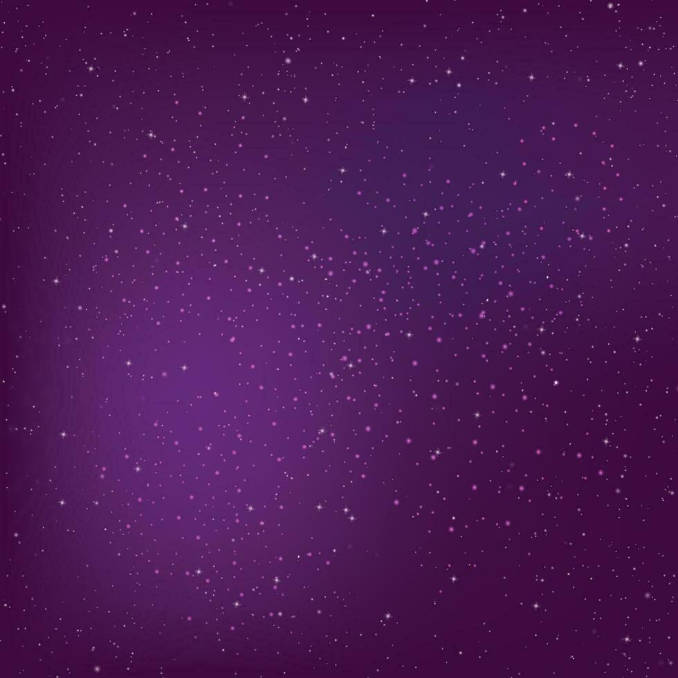 980x980 Vector starry night sky background purple gradient