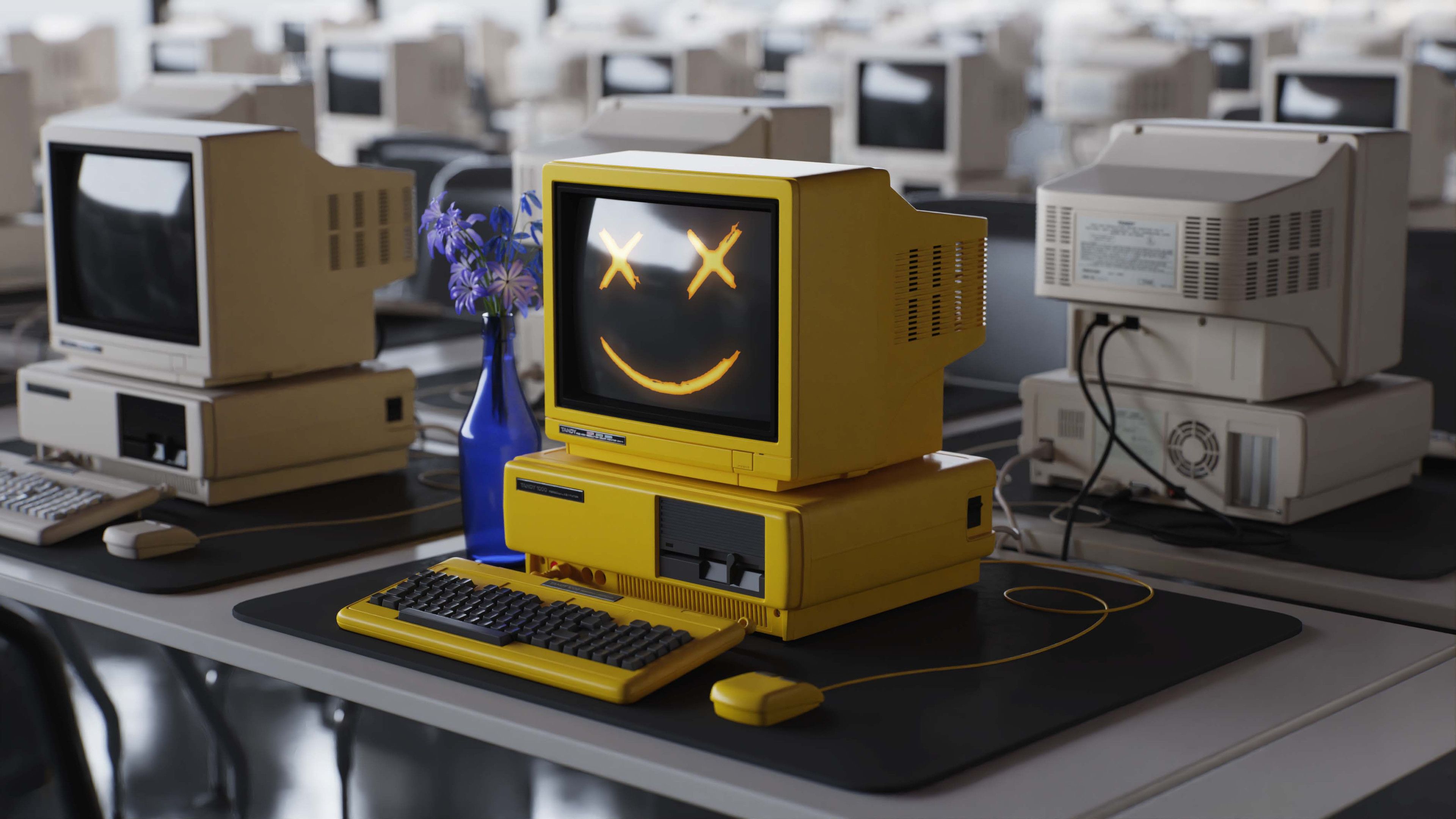 3840x2160 Vintage Computer Wallpaper in HD