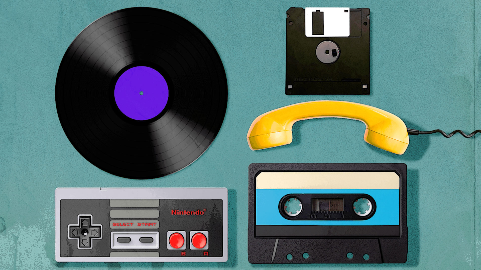 1920x1080 Vintage Tech Symbols That Live On in the Digital Age