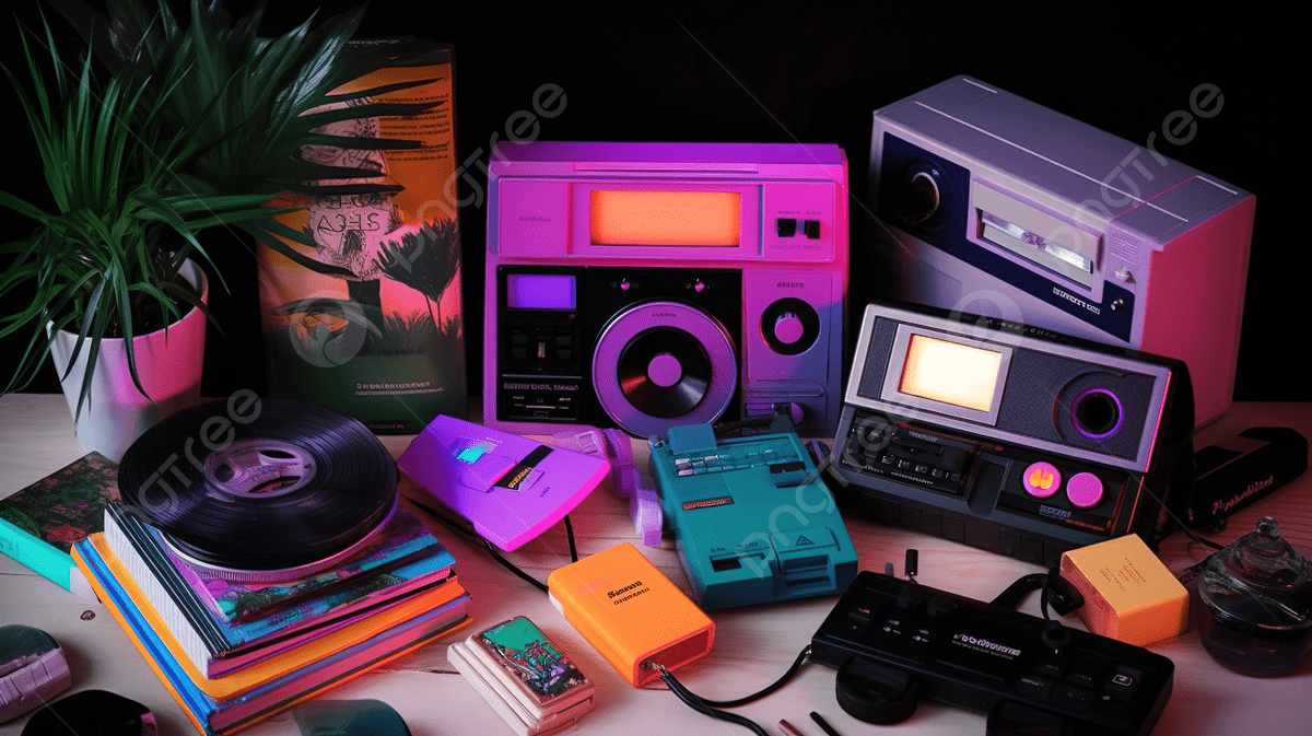 1200x673 Retro Audiovisual Gadgets, 90s Picture Aesthetic, Aesthetic Powerpoint, Vintage Background Image And Wallpaper for Free Download