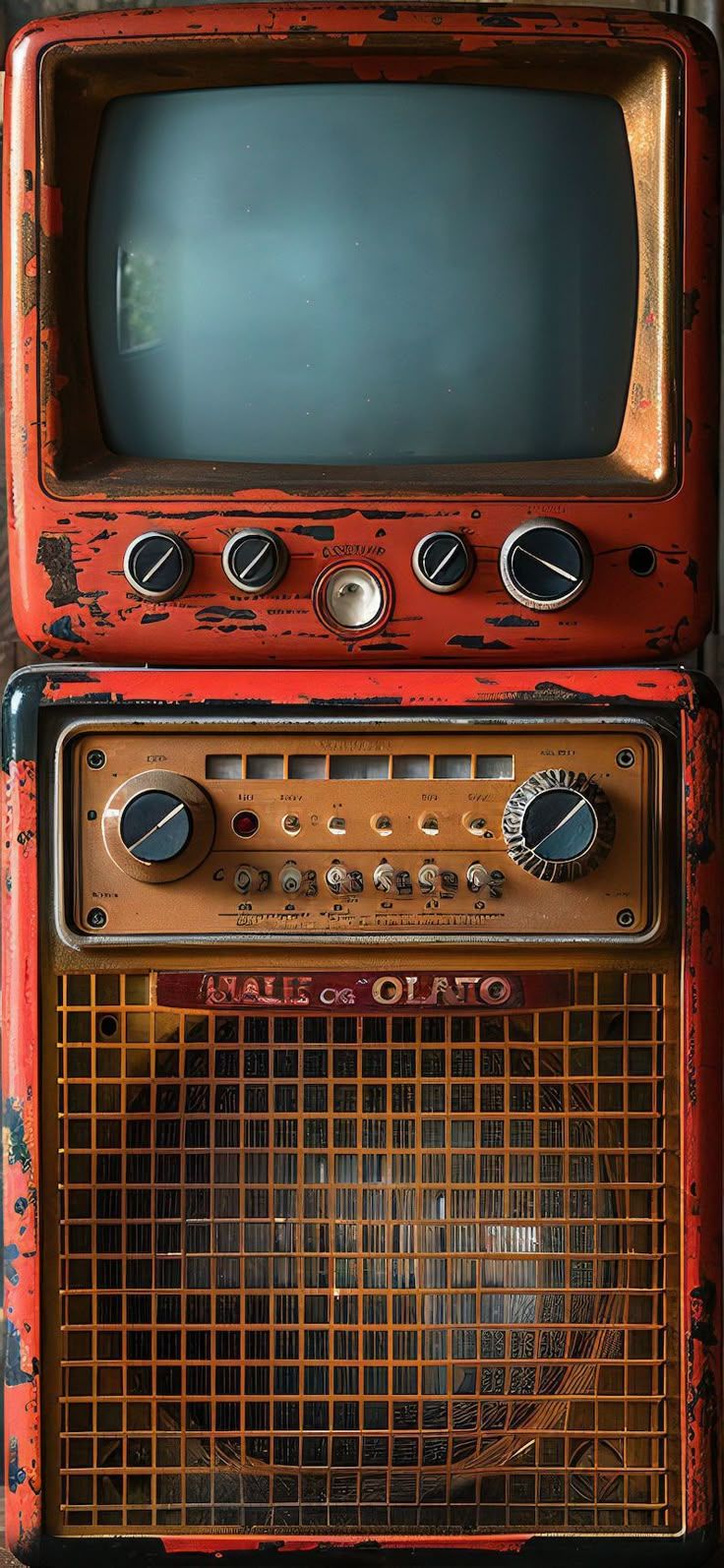 736x1594 Vintage Radio Original Mobile Wallpaper，whimsical Wallpaper iPhone, Minimalist Smartphone Wallpaper Set, iPhone Aesthet