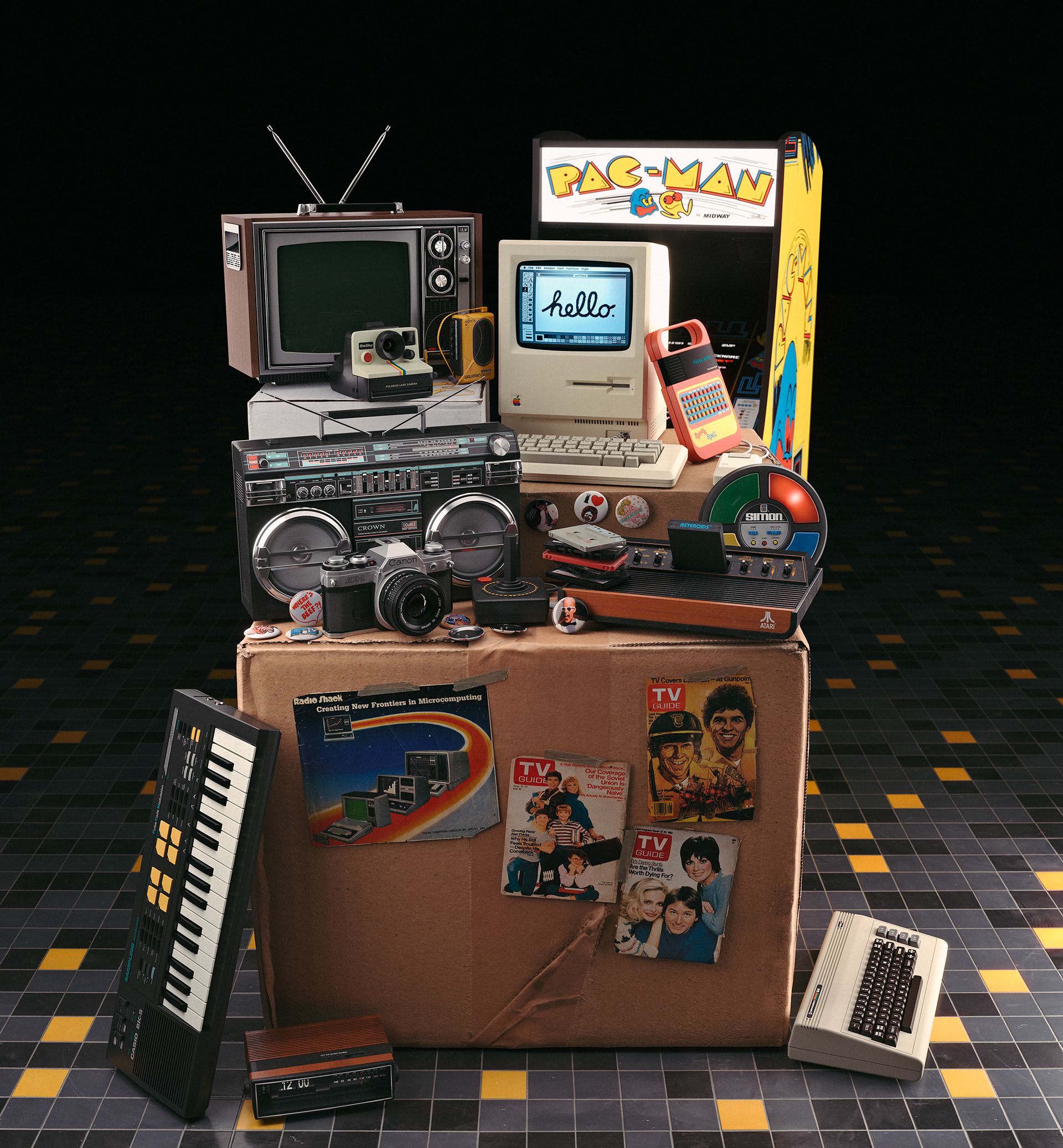 1920x2074 UNBOXING MEMORIES: All Things 80's (CGI) (8). Image - Behance