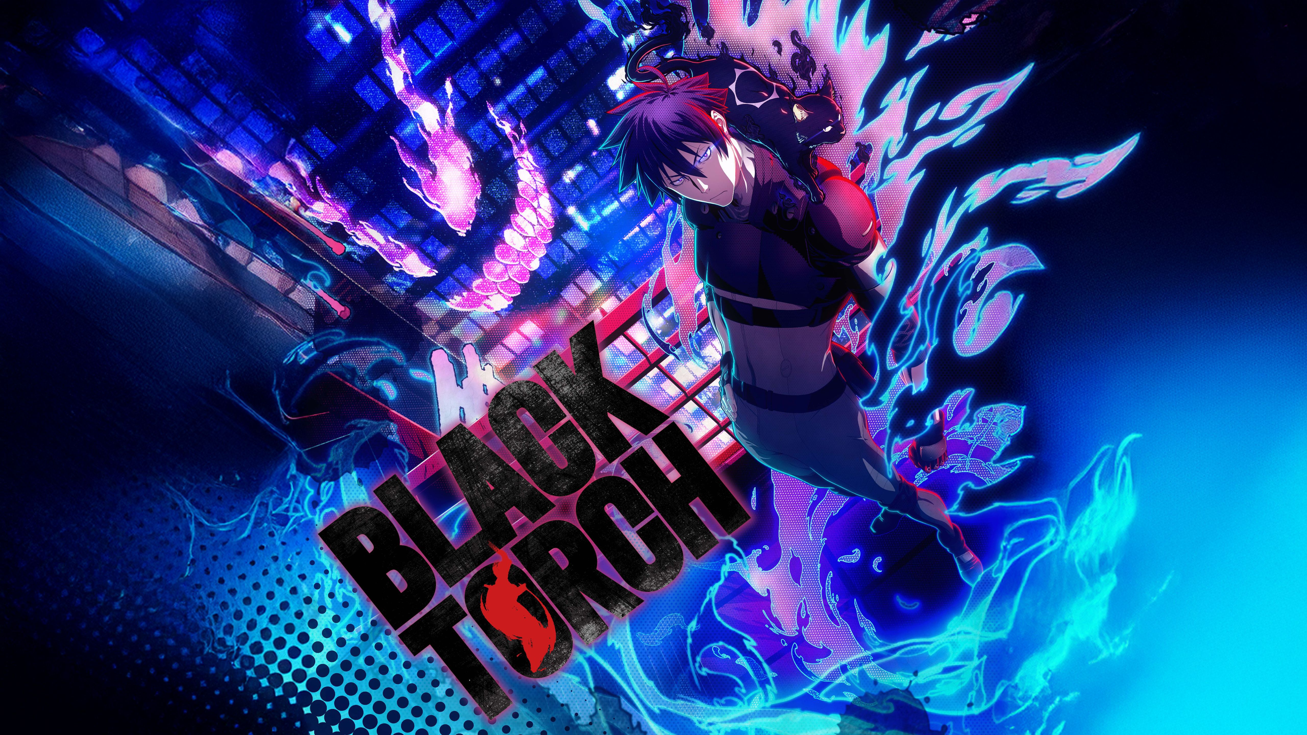 5120x2880 Black Torch 4K Wallpaper
