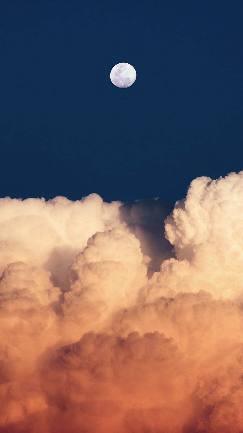 800x1422 Cloudy Moon, Cloudy, Bomb, adventure, cloud, clouds, evening, glow, landscape, HD phone wallpaper