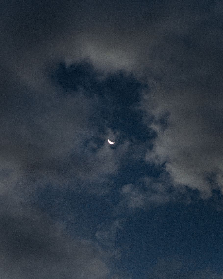 910x1138 Cloudy moon 1080P, 2K, 4K, 5K HD wallpaper free download