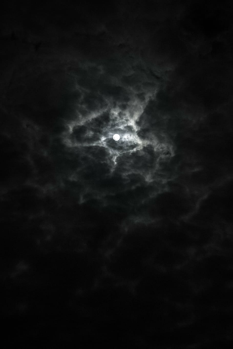 910x1365 Cloudy moon 1080P, 2K, 4K, 5K HD wallpaper free download, sort