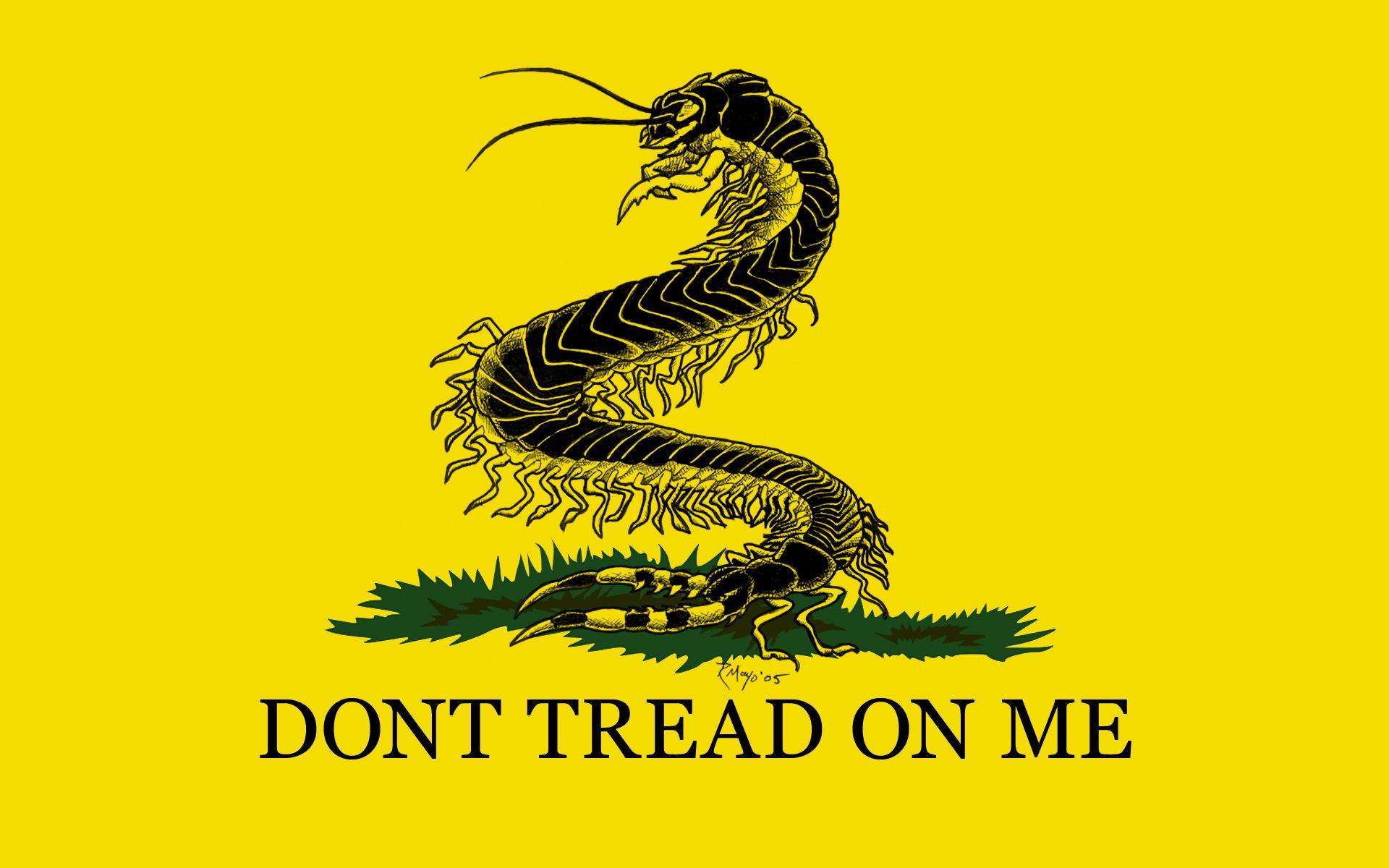 Dont Tread On Me  Distressed American Flag Decal  Gadsden Flag  Stickios